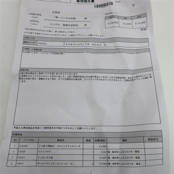 セイハコウ リミテッド RC83